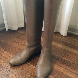 Grey Riding Boots